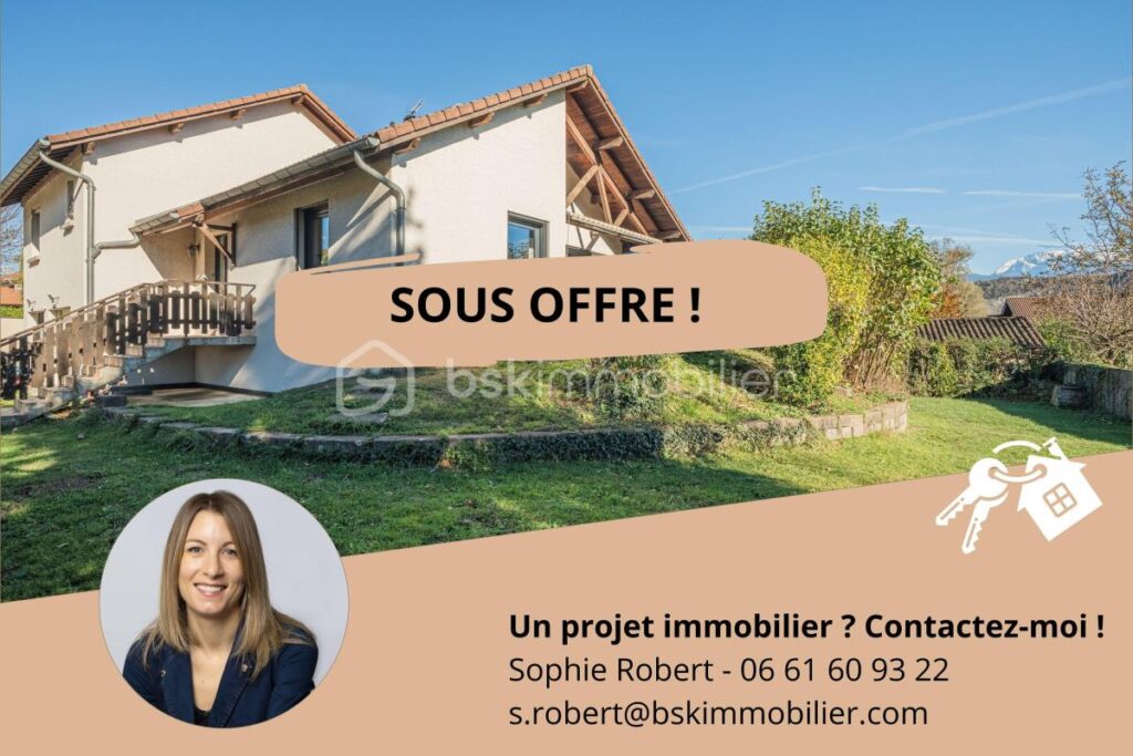Maison individuelle de 130 m² habitables (174 m² au sol), terrain de 750 m2, vue sur les massifs, DPE C – 6 pièces – 4 chambres – 130 m²