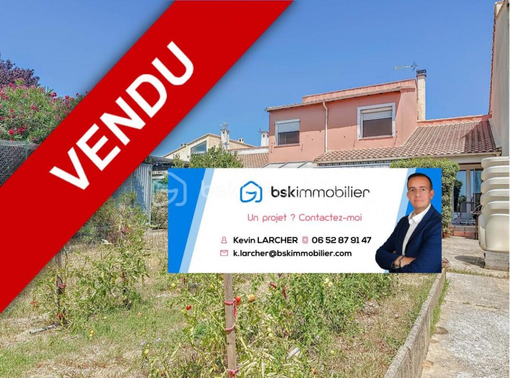 *** VILLA T6 DE 120m2 SUR TERRAIN DE 600M2 AVEC GARAGE À PALAVAS *** – 6 pièces – 5 chambres – 120 m²