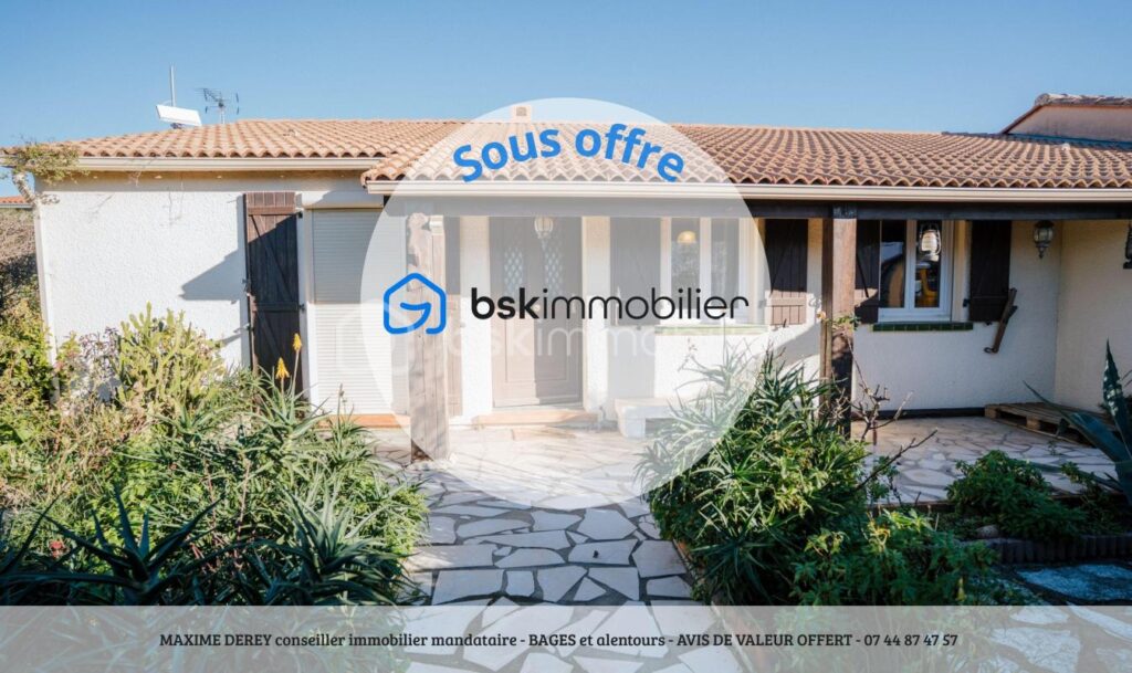 Maison plain pied 3 chambres avec piscine et grand terrain – 4 pièces – 3 chambres – 97 m²