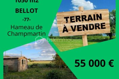 Terrain constructible 1050 m2 – Bel emplacement – NR pièces – NR chambres – 1050 m²