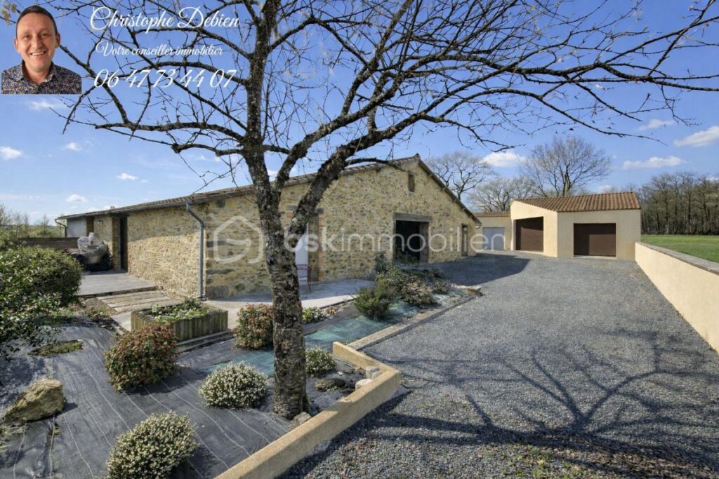 GRANGE RÉNOVÉE DE 231 M² AU CŒUR DE LA NATURE – CHARME DE L’AUTHENTIQUE, CONFORT MODERNE, À 5 MIN DE L’AUTOROUTE A83-A87 / SAINTE-FLORENCE – 10 pièces – 4 chambres – 231 m²