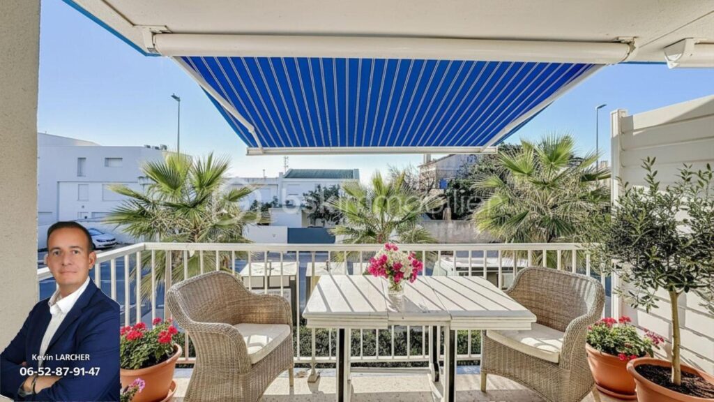 *** Appartement T3 avec terrasse Vue Mer à PALAVAS *** – 3 pièces – 2 chambres – 51 m²