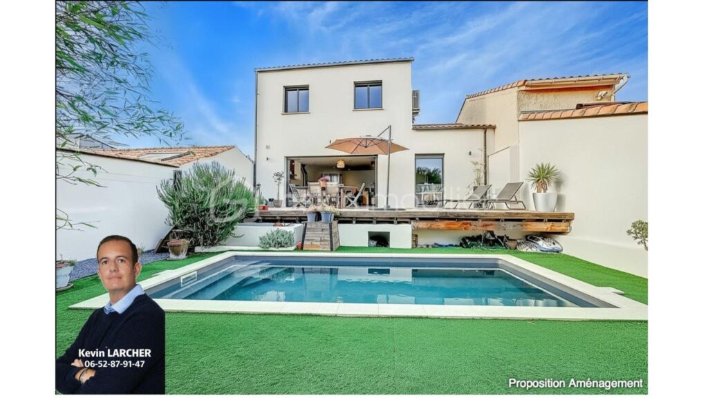 *** MAGNIFIQUE VILLA T5 de 2016 AVEC JARDIN PISCINABLE à PALAVAS *** – 5 pièces – 4 chambres – 100 m²