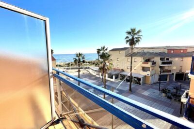 Sainte Marie la Mer, APPARTEMENT T3 de 60 m² TERRASSE VUE MER ! – 3 pièces – 2 chambres – 60 m²