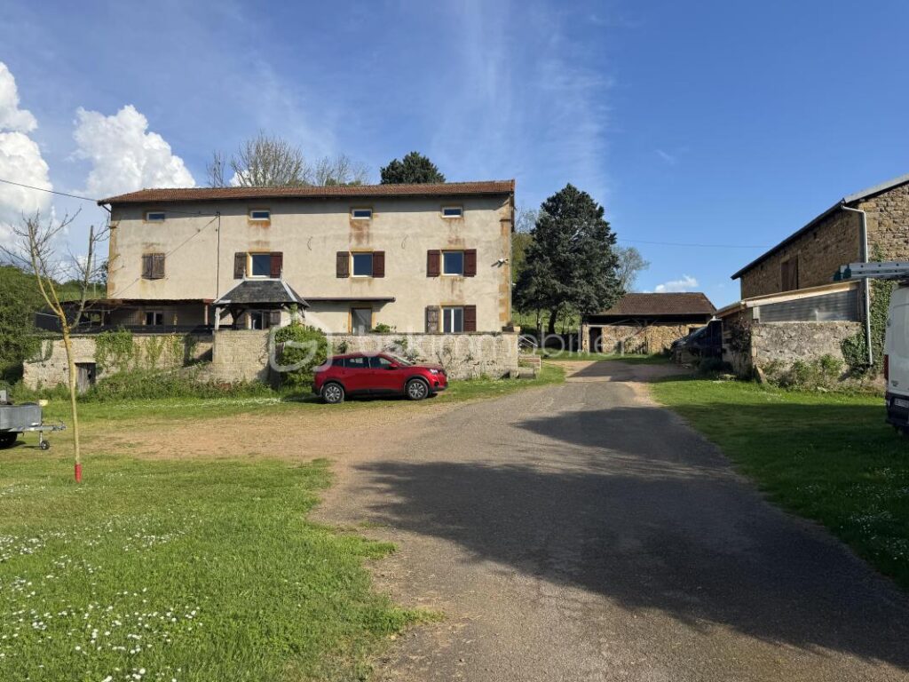 Saint-Denis-de-Cabanne (15 min de Roanne) Grande maison en pierre, ancien couvent de 300 m2, 12 pieces,6 Ch ,dépendances, maison d’amis independante et petit étang – 10 pièces – 8 chambres – 300 m²