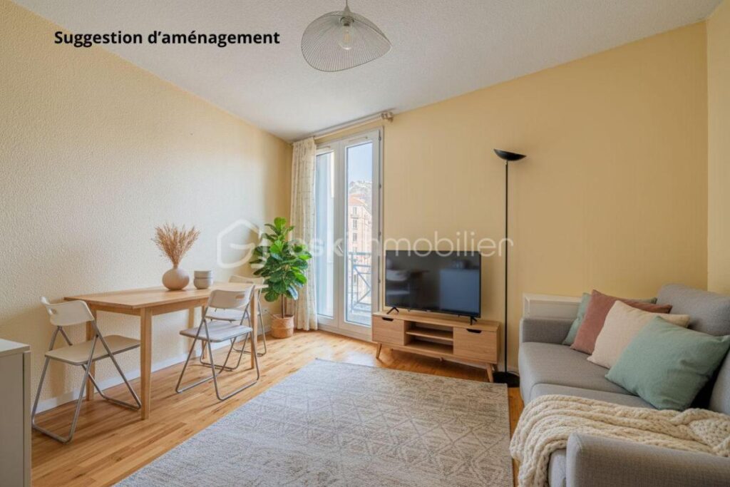 Studio spacieux et lumineux, proche de la gare de Grenoble – 1 pièce – NR chambres – 26 m²