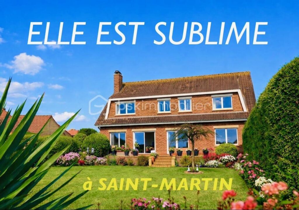 SA MAJESTE SCINTILLE à SAINT-MARTIN-BOULOGNE – 7 pièces – 5 chambres – 230 m²