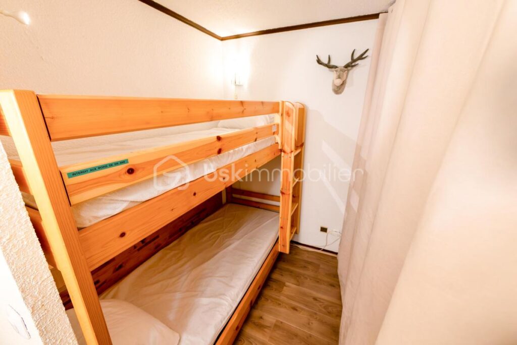 74120 – PRAZ SUR ARLY – STUDIO ORIENTÉ SUD AVEC ALCÔVE NUIT INDÉPENDANTE – 4 COUCHAGES – PROCHE DOMAINE SKIABLE ET CENTRE VILLAGE – 1 pièce – NR chambres – 24 m²