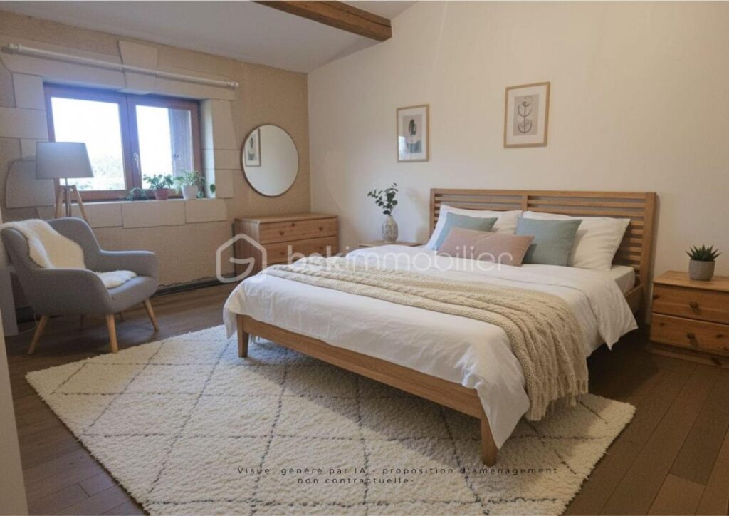 Maison de village en pierre avec jardin – Fort potentiel de rénovation – Village calme proche Uzès – 4 pièces – 2 chambres – 78 m²