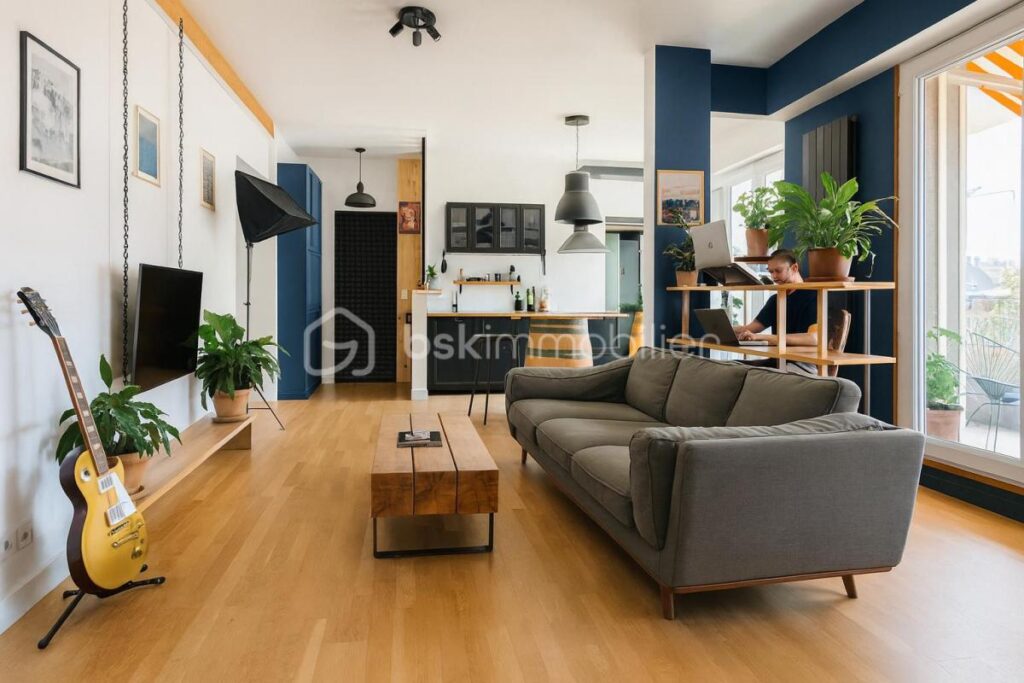 💎 RARE – T3 dernier étage, terrasse 30 m² + jacuzzi – Vue panoramique Grenoble – 3 pièces – 2 chambres – 62 m²