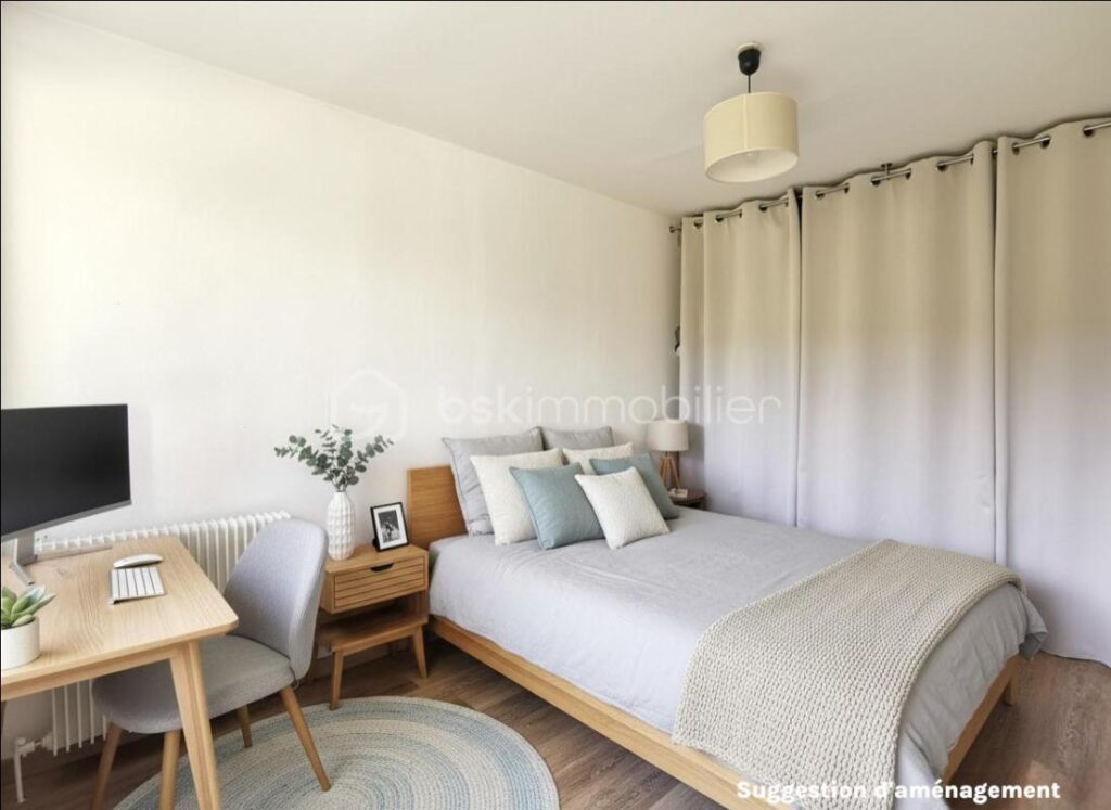 Appartement 3 pièces rénové avec grand balcon filant, sans vis-à-vis – 3 pièces – 2 chambres – 63 m²