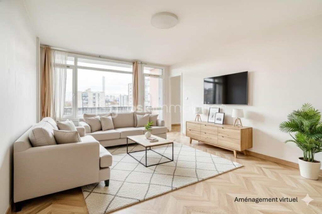 Noisy-le-Sec – Appartement 4 pièces – 77 m² – Balcon – Parking – Aucun travaux – 4 pièces – 3 chambres – 77 m²