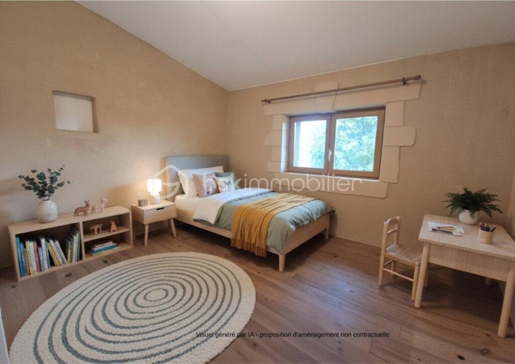 Maison de village en pierre avec jardin – Fort potentiel de rénovation – Village calme proche Uzès – 4 pièces – 2 chambres – 78 m²