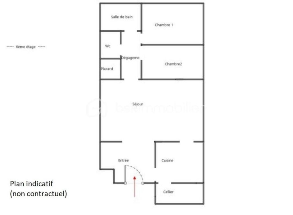 Localisation idéale – Opportunité investisseur ou premier achat – 3 pièces – 2 chambres – 60 m²