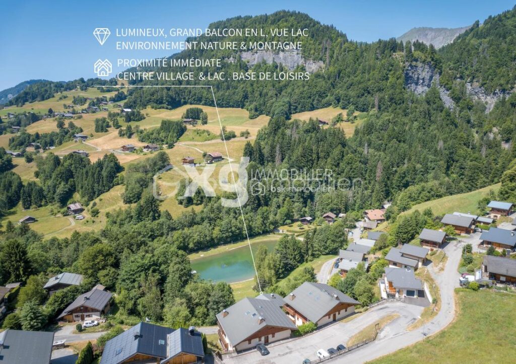 73590 FLUMET – APPARTEMENT T3, 2 CHAMBRES – GRAND BALCON SUD-OUEST VUE MONTAGNE – PROCHE SKI – RÉSIDENCE RÉCENTE – 3 pièces – 2 chambres – 45 m²