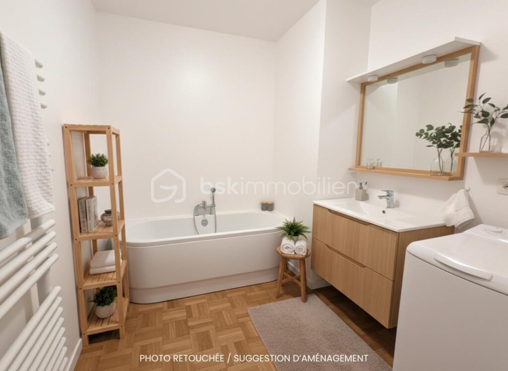 Appartement 2 chambres – 65 m² de lumière, SANS VIS-À-VIS, en hyper-centre, avec STATIONNEMENT et SOLARIUM extérieur – 3 pièces – 2 chambres – 64 m²