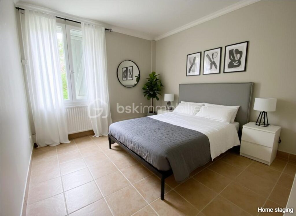 Maison de plain-pied avec piscine et vue dégagée sur le Luberon – Calme – 6 pièces – 5 chambres – 106 m²