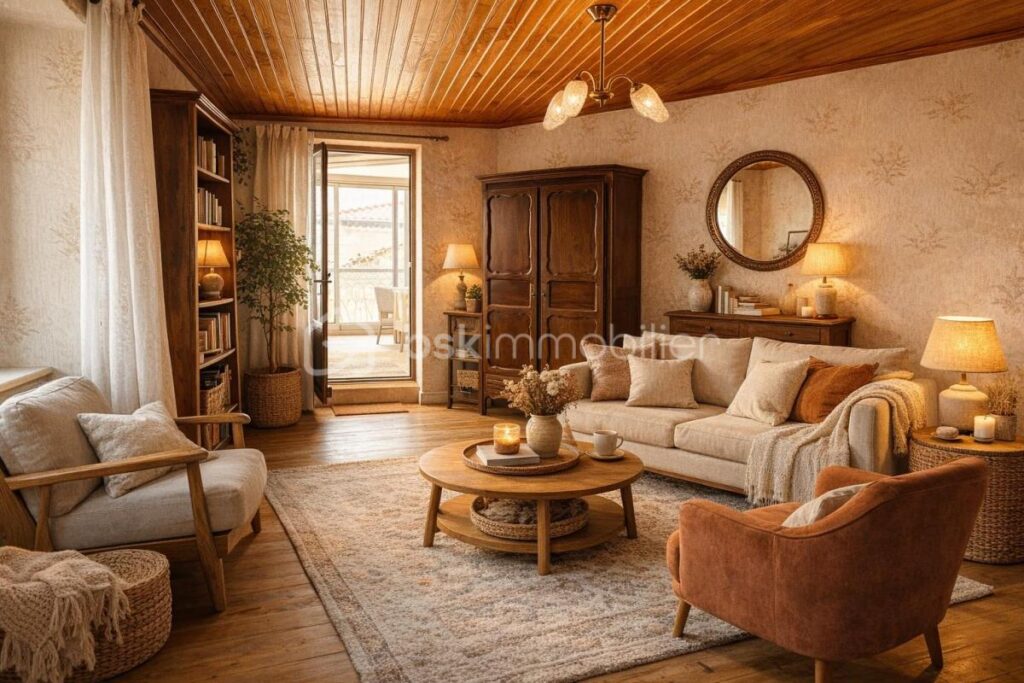 Une vue rare, un emplacement recherché, une maison de caractère au cœur de Roiffieux – 4 pièces – 2 chambres – 75 m²