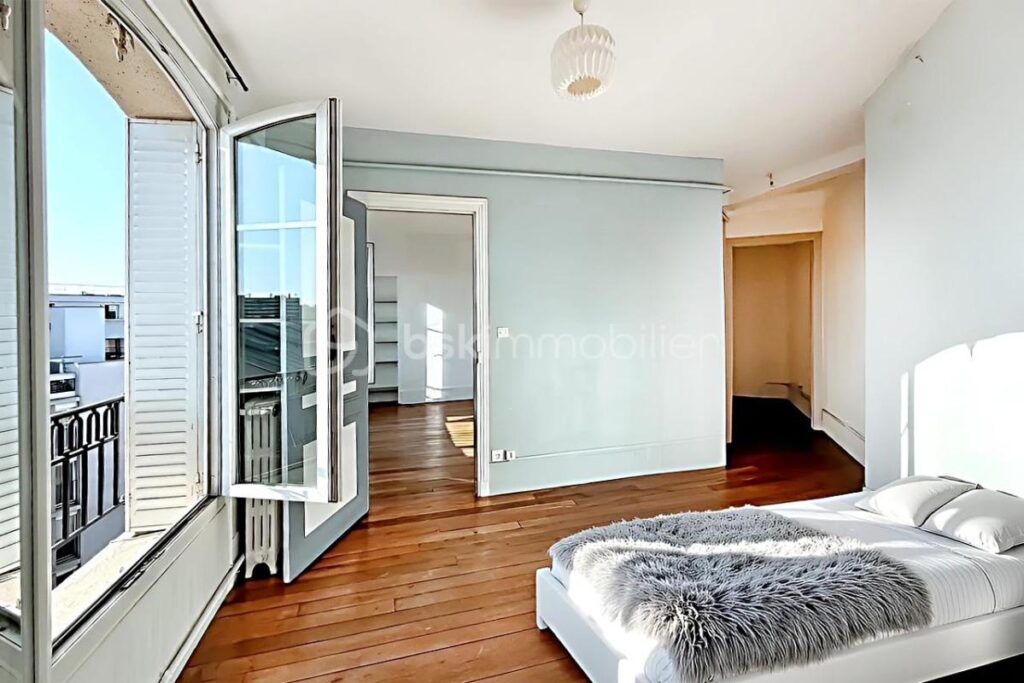 Trois pièces ENSOLEILLEE au DERNIER ETAGE avec VUE DEGAGEE sur Malakoff – 3 pièces – 2 chambres – 59 m²