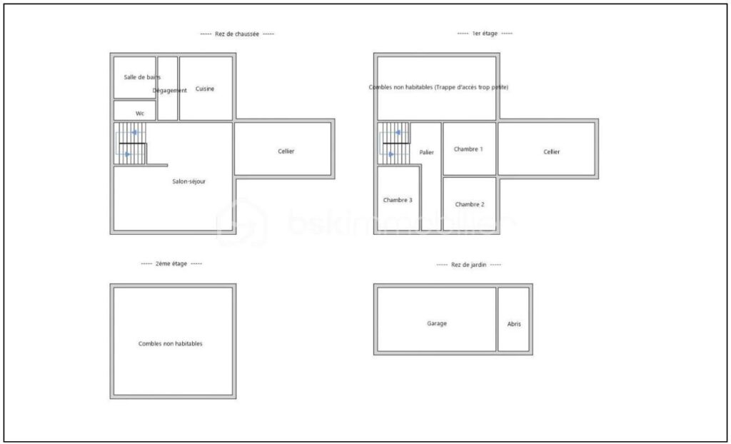 Maison en Pierre de 105 M² (3 Chambres ) – 4 pièces – 3 chambres – 103 m²