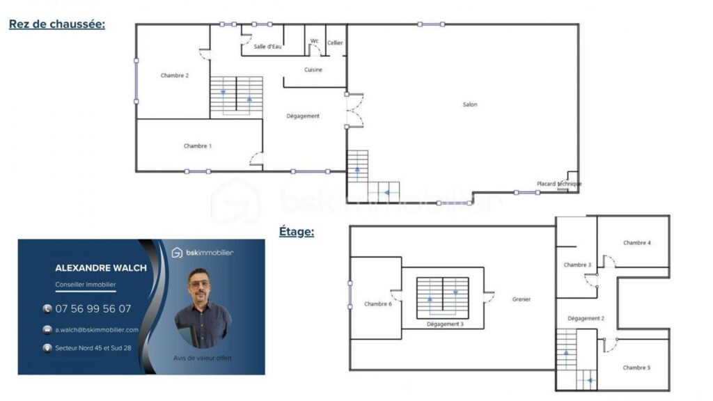 Charmante Maison de caractère à Rénover – Opportunité Unique ! – 7 pièces – 5 chambres – 198 m²