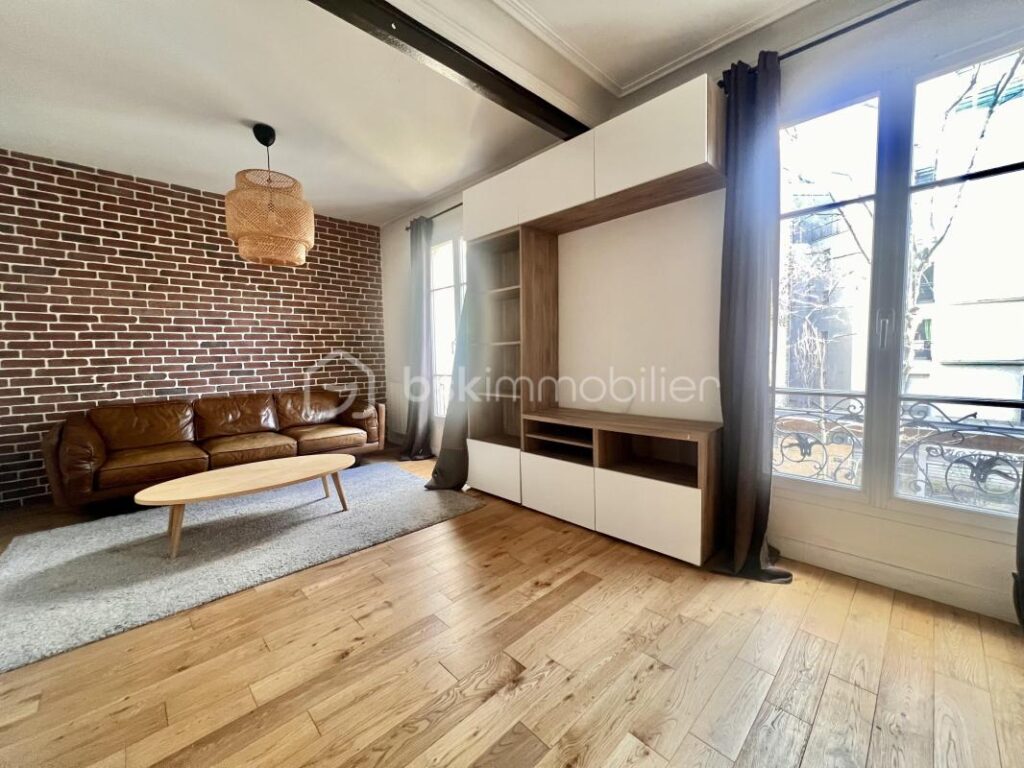 T2 de 43 m2 au 2ème étage sans ascenseur – RUE DE CRIMEE – Paris XIXème – 2 pièces – 1 chambre – 42 m²