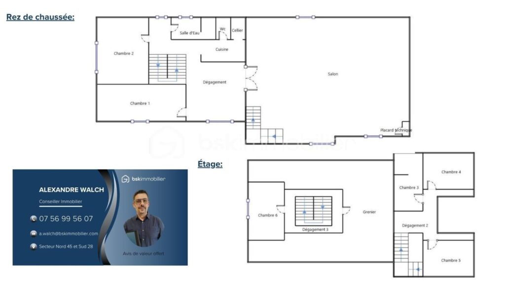 Charmante Maison de caractère à Rénover – Opportunité Unique ! – 7 pièces – 5 chambres – 198 m²