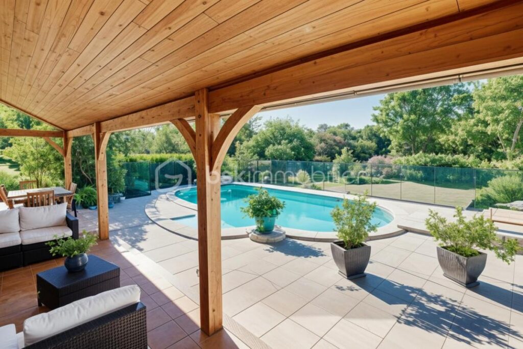 Maison familiale avec parc arboré 3 600 m² – Piscine – Calme absolu à Saint-Seurin-sur-l’Isle – 6 pièces – 4 chambres – 144 m²