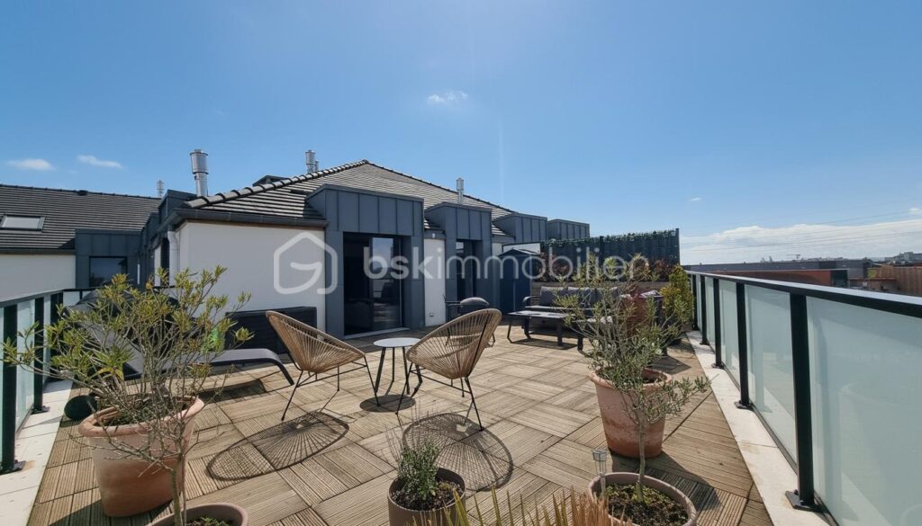 Appartement d’exception 78 m² -3 chambres- terrasse 44m²- CORMEILLES EN PARISIS (95240) – 4 pièces – 3 chambres – 78 m²