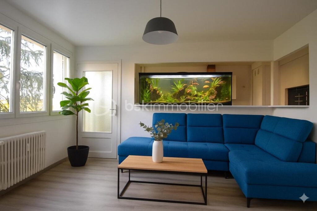 Appartement lumineux 1er étage au calme et sans vis à vis – 3 pièces – 2 chambres – 55 m²