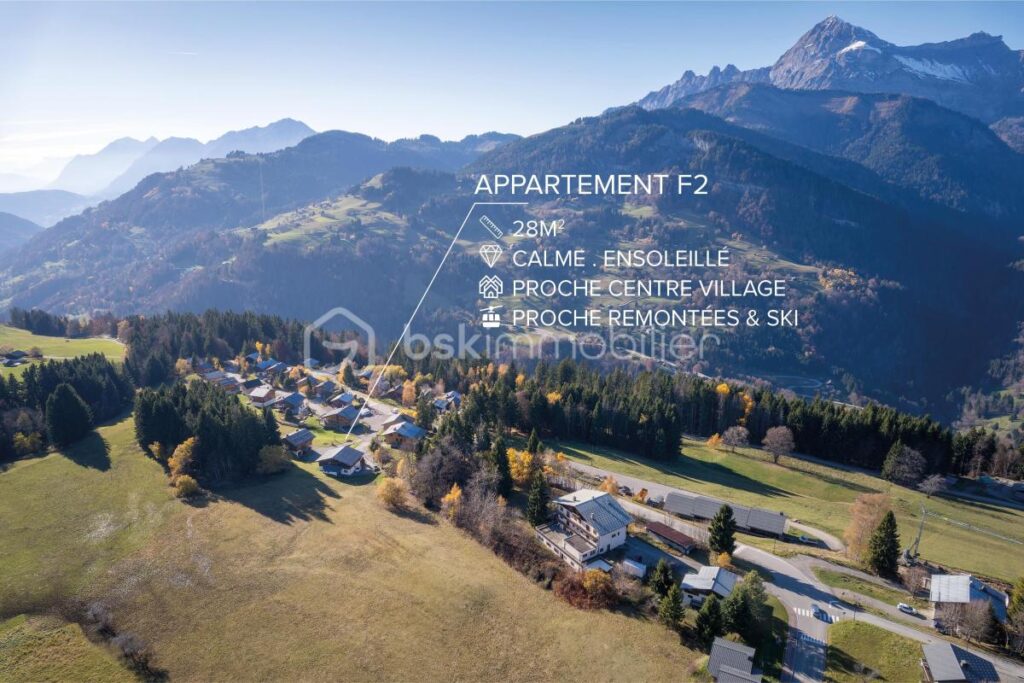 73950 – CREST-VOLAND – APPARTEMENT F2, 28M2 – PETITE COPROPRIÉTÉ – ENSOLEILLÉ, CALME – PROCHE REMONTÉES ET PROCHE CENTRE VILLAGE – 2 pièces – NR chambres – 28 m²