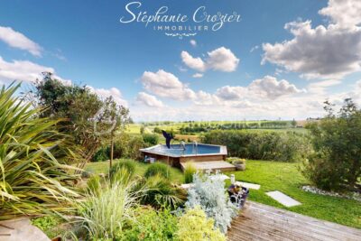 Grande maison de plain-pied de 177m² avec vue Pyrénées – 5 pièces – 3 chambres – 177 m²