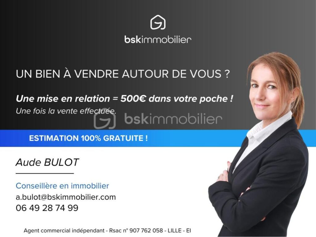 Ferme au carré de 285 m² – Un havre de paix aux portes de Lille – 7 pièces – 4 chambres – 285 m²