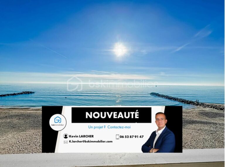 EXCLUSIVITÉ 🏖 À VENDRE – Magnifique T3 en première ligne à Palavas-les-Flots 🏖 – 3 pièces – 2 chambres – 56 m²