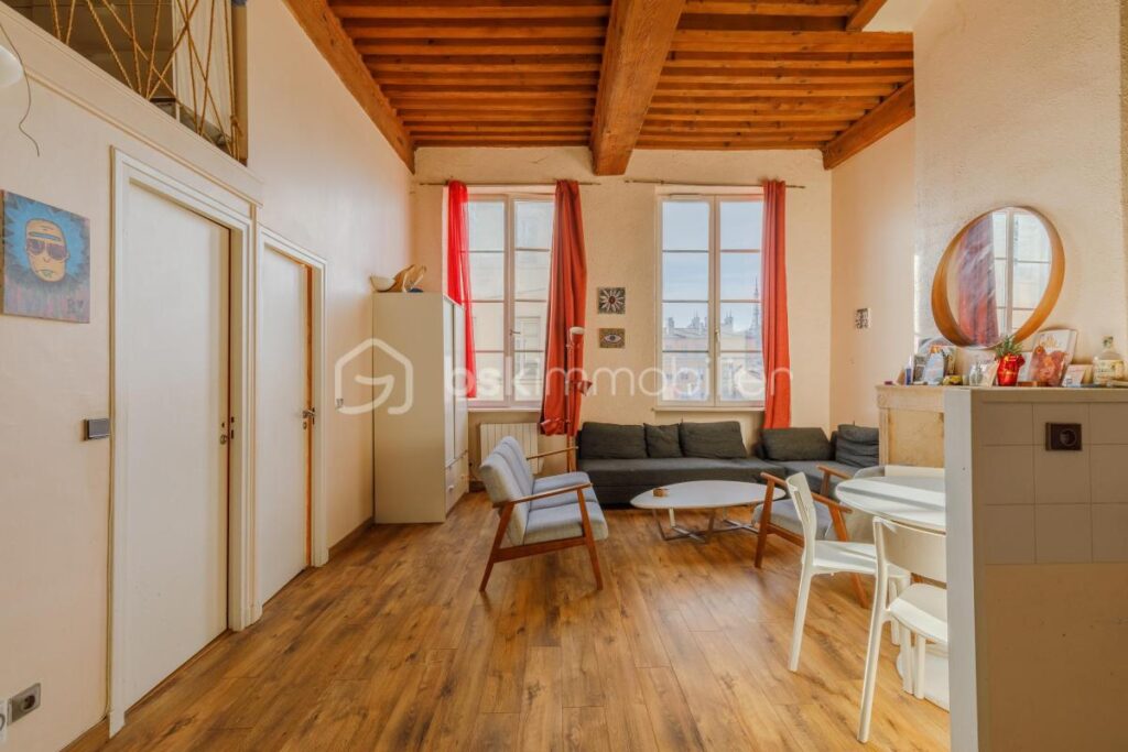 Appartement T2 bis esprit Canut avec vue dégagée sur Lyon – 3 pièces – 2 chambres – 47 m²