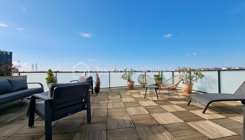 Appartement d’exception 78 m² -3 chambres- terrasse 44m²- CORMEILLES EN PARISIS (95240) – 4 pièces – 3 chambres – 78 m²