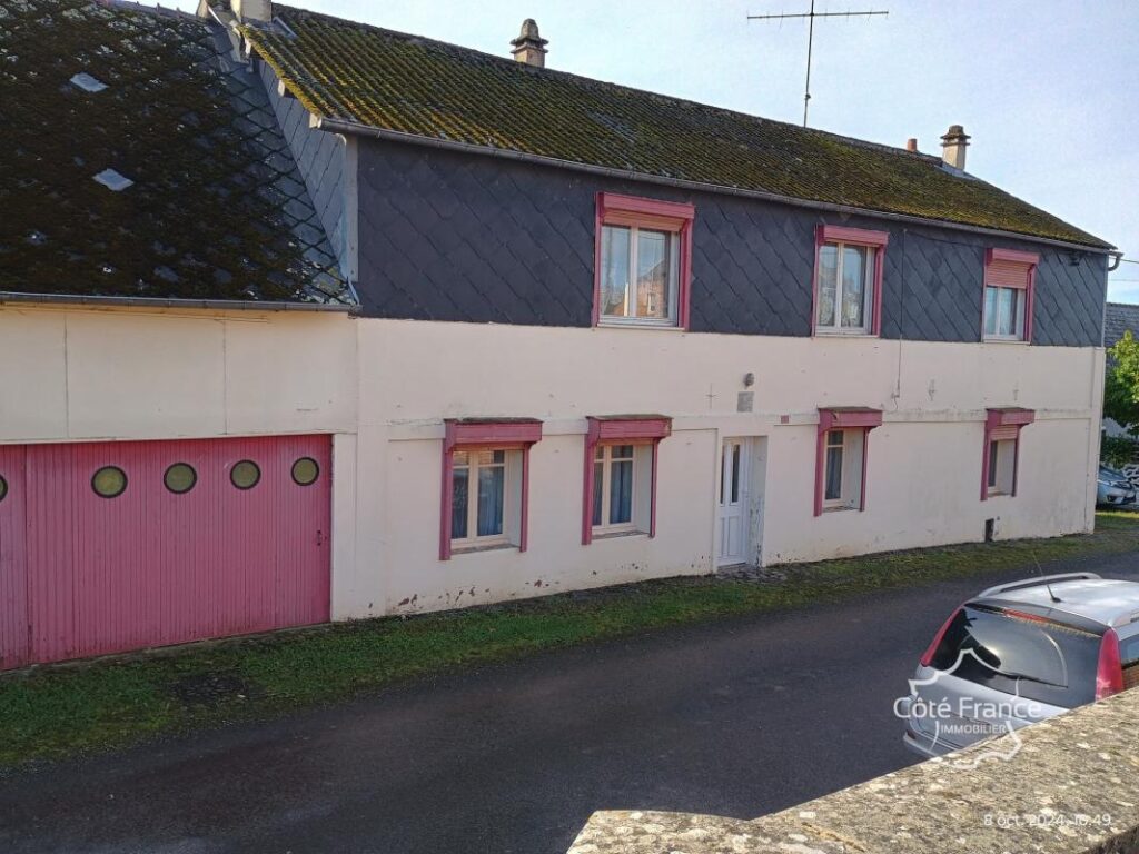 AISNE (02) – GERGNY – Maison de village à rénover – 10 pièces – 6 chambres – 210 m²
