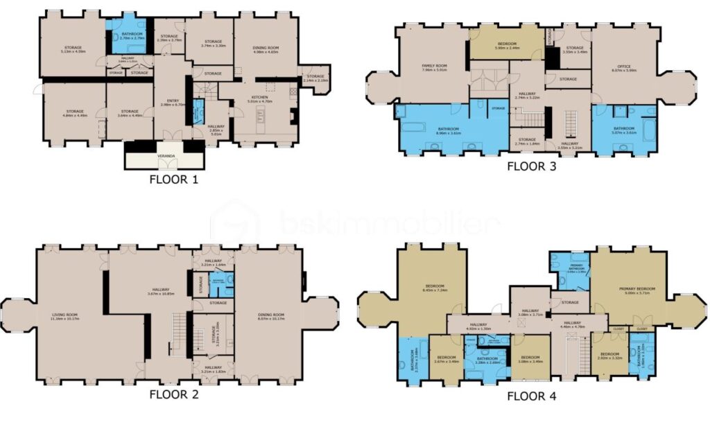 Château d’exception époque Napoléon III à réinventer avec parc et dépendances (Proche de Coulommiers (77120) – 15 pièces – 12 chambres – 750 m²