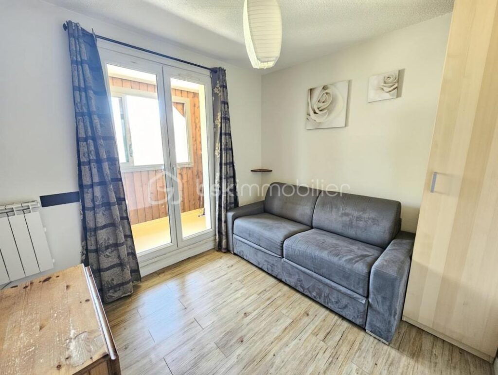 Studio Cabine 20m² avec Balcon et Vue Montagne – Le Seignus (Allos) – 1 pièce – NR chambres – 20 m²