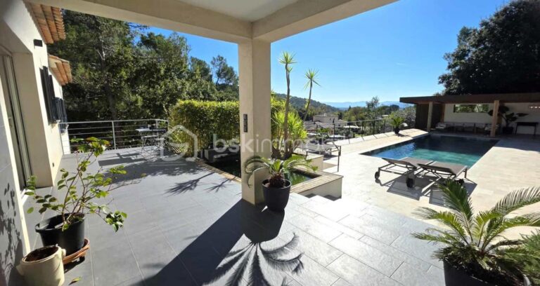 A Lorgues (Var) – MAISON TRADITIONNELLE avec loft indépendant, piscine balinaise & prestations haut de gamme! – 6 pièces – 4 chambres – 150 m²