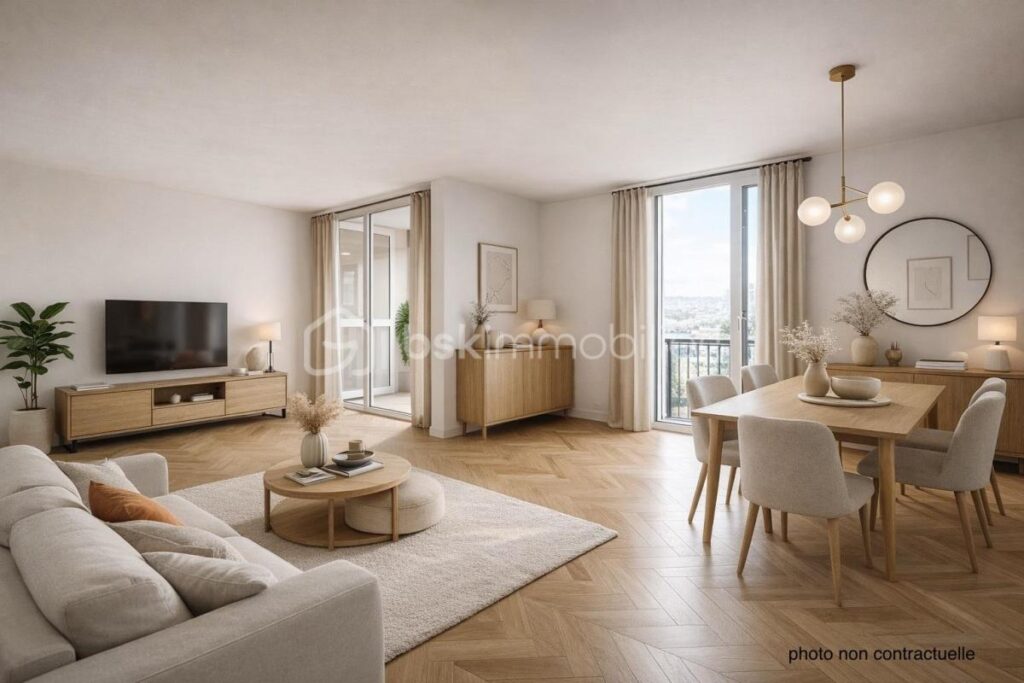 Appartement T3 68m2 vue sur le gardon – 3 pièces – 2 chambres – 68 m²