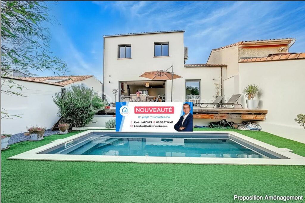 *** MAGNIFIQUE VILLA T5 de 2016 AVEC JARDIN PISCINABLE à PALAVAS *** – 5 pièces – 4 chambres – 100 m²