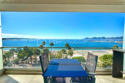 CANNES CROISETTE – VUE MER PANORAMIQUE – APPARTEMENT 107M² – 3 CHAMBRES – PARKING – CARRE D&rsquo;OR – 4 pièces – 3 chambres – 107 m²