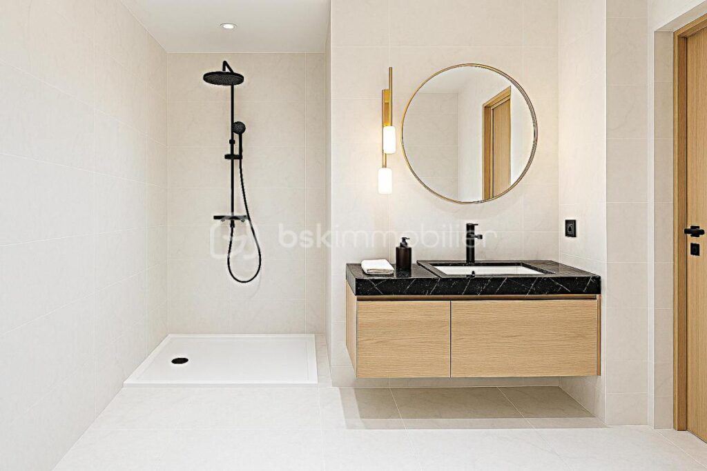 Maison exceptionnelle vue panoramique, d’une superficie de 144 m², sur sous-sol de 56 m² édifié sur terrain de 410 m² arboré et paysagé, RT 2020, 4 chambres, une salle d’eau, une salle de bain, 2 wc séparés – 6 pièces – 4 chambres – 144 m²