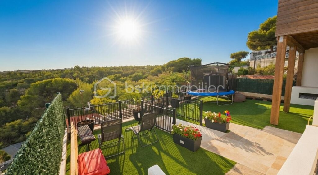 Castellet – Maison divisée en deux logements dans résidence sécurisée avec piscine – 5 pièces – 3 chambres – 92 m²