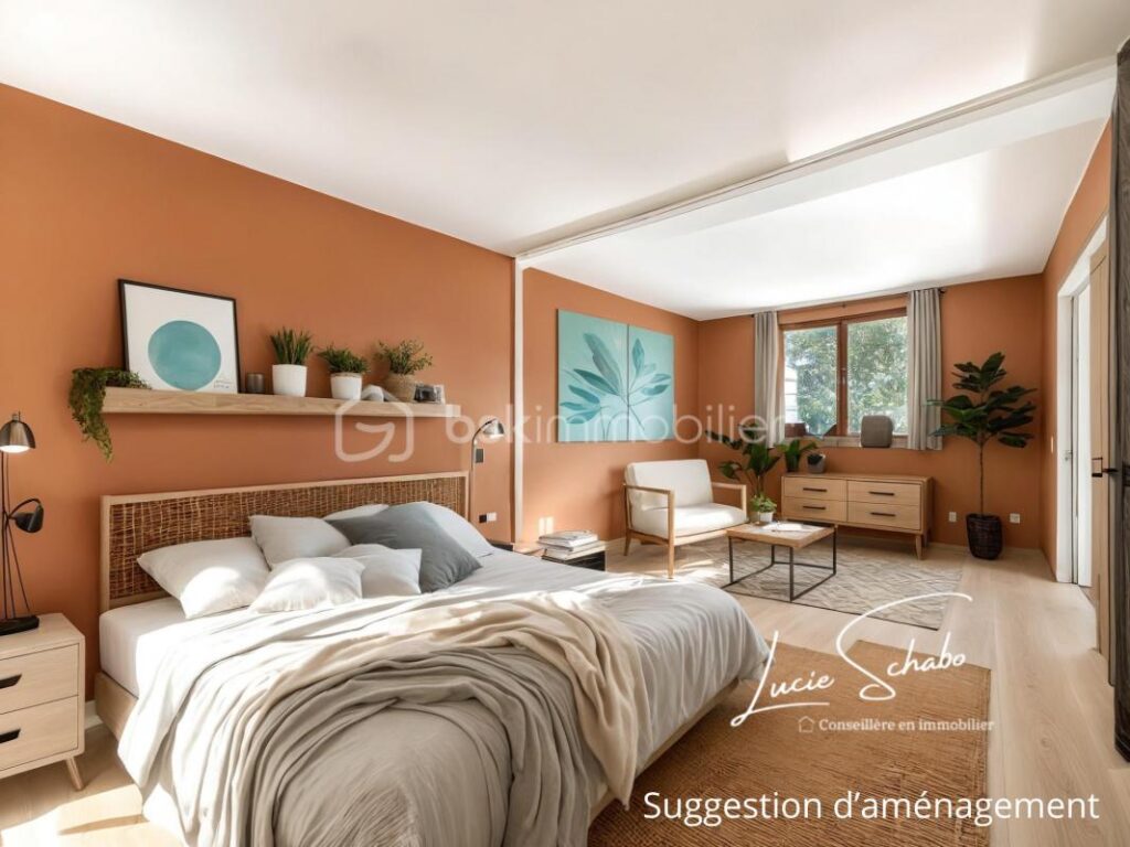 Appartement T3 en rez-de-jardin – 65 m² avec terrain privatif – 3 pièces – 2 chambres – 64 m²