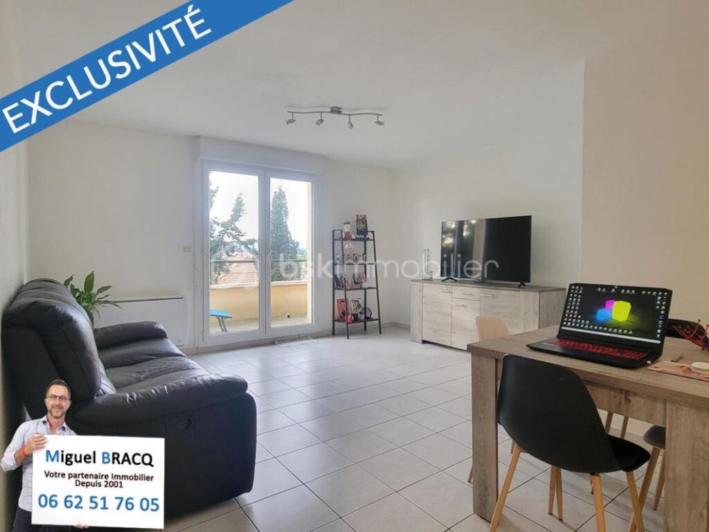 Appartement T2 de 45 m² + 1 terrasse + 1 parking sécurisé, quartier ancienne route de Bédarieux sur Béziers 34500 – 2 pièces – 1 chambre – 44 m²