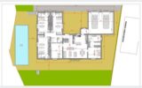 Terrain constructible avec permis purgé – maison 155 m² 5 pièces+ piscine –garage – rooftop (potentiel 3 espaces autonomes) – Pierrefeu – NR pièces – NR chambres – 1523 m²