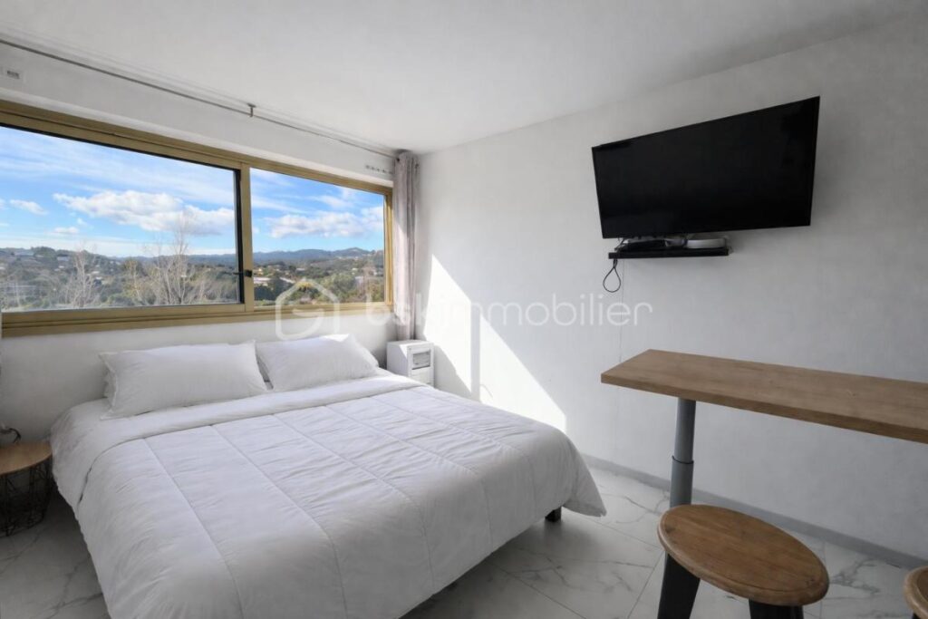 Studio lumineux vue dégagée, résidence sécurisée avec piscine, proche plage & golf – 1 pièce – 1 chambre – 19 m²