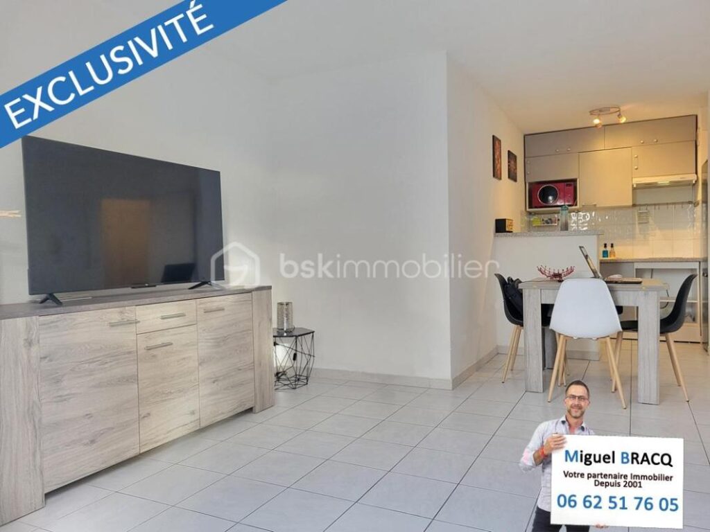 Appartement T2 de 45 m² + 1 terrasse + 1 parking sécurisé, quartier ancienne route de Bédarieux sur Béziers 34500 – 2 pièces – 1 chambre – 44 m²